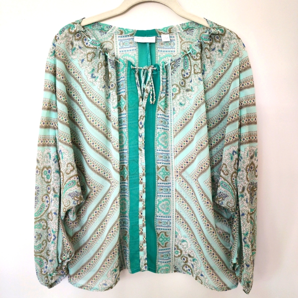 New York & Company small sheer blouse size Small